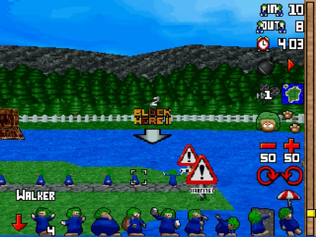 3D Lemmings screenshot 3 for Sega Saturn